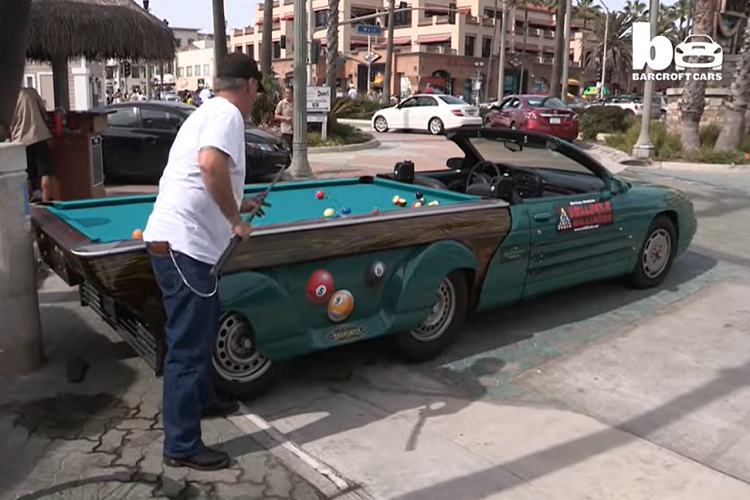 Điều này giúp Vini có đủ inh phí và thêm động lực để hết mình vì dự án. Phiên bản xe cuối cùng có một chiếc bàn bi-a có thể tách ra ở phía sau, và một chiếc xe hợp pháp đi đường với khả năng đạt tốc độ tối đa 160 km/h. Khi tách rời chiếc bàn phía sau ra, nửa thân xe phía trước đứng trên hai bánh xe từ một chiếc bàn bi-a thật. Bẻ cua có phần hơi khó vì chiếc xe rất dài, nhưng trừ việc đó ra, Fiscella cho biết rằng chiếc xe lái dễ bất ngờ.