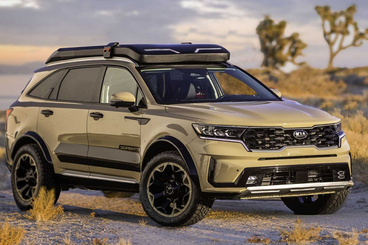 Các điểm nhấn trên xe cũng được sơn màu đen bóng. Thùng hàng có thể mở rộng, giúp xe chở được nhiều đồ hơn.