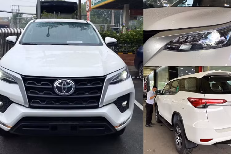 Toyota Việt Nam (TMV) sắp ra mắt Fortuner 2021 phiên bản nâng cấp facelift mới chỉ thời gian ngắn sau khi mẫu xe này ra mắt ở Thái Lan. Toyota Fortuner 2021 mới tại Việt Nam dự kiến khoảng 7 phiên bản, trong đó có phiên bản Legender đang được nhiều khách Việt mong đợi. Hiện tại, Fortuner 2021 đã về một số đại lý dù chưa ra mắt chính thức. Mời các bác xem bộ ảnh mới nhất của Fortuner 2021 bản máy dầu một cầu số sàn.