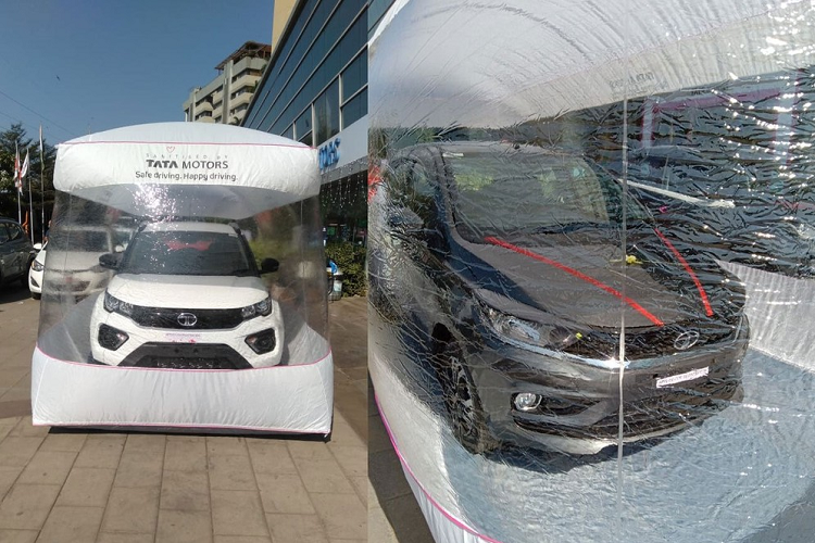 Chong dai dich Covid-19, Tata boc oto trong bong bong giao khach-Hinh-3