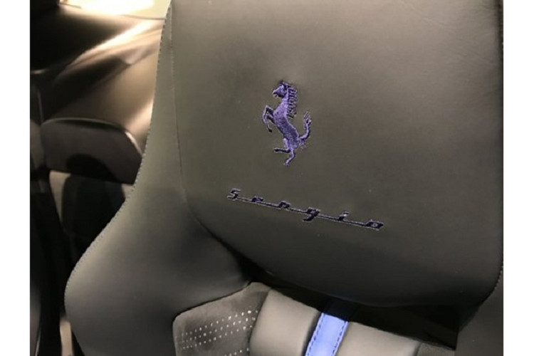 Azzurro LoLo là màu sắc được pha để dành riêng cho chiếc Ferrari Sergio này. Với sự lựa chọn và giúp đỡ của con gái chủ xe, màu sắc này đã được làm ra chiếc Sergio trở thành chiếc Ferrari duy nhất trên thế giới được trang bị màu sơn này.