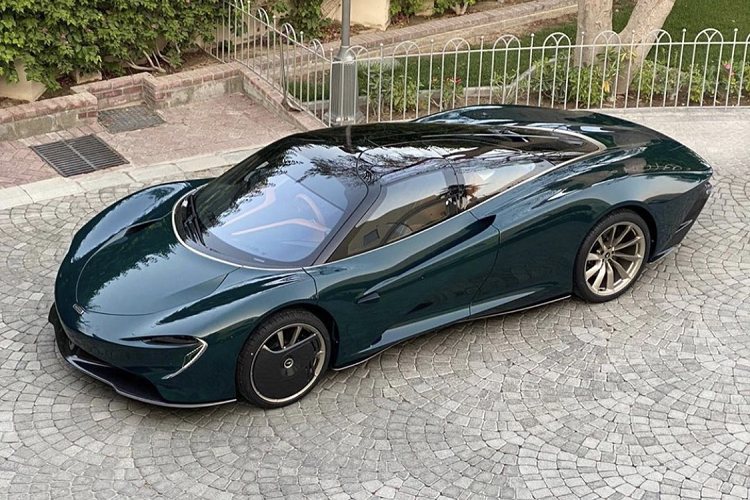 McLaren Speedtail hoàn toàn mới là một mẫu xe cực kì hiếm với số lượng sản xuất chỉ 106 chiếc, con số bằng với số lượng những chiếc McLaren F1 đã được sản xuất nhiều năm về trước. Ngoài chiếc Speedtail, bộ sưu tập của vị chủ sở hữu còn có những mẫu xe đình đám khác như McLaren F1, McLaren Senna, Maserati MC12, LaFerrari, Pagani Zonda, McLaren P1, Bugatti Chiron, Bugatti Veyron Fbg par Hermès,…