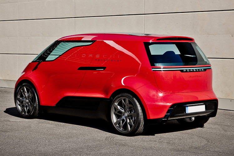 Porsche cho biết xe đa dụng Vision Renndienst được thiết kế vào năm 2018 và lấy cảm hứng từ một chiếc minivan Volkswagen Type 2 từng được hãng sử dụng làm xe dịch vụ nhiều thập kỷ trước. Các đặc điểm quen thuộc của xe Porsche được ứng dụng vào Vision Renndienst, chẳng hạn như đèn định vị dạng 4 thanh ngang, đèn hậu trải dài ở đuôi xe, cản trước và cản sau bo cong đầy đặn.