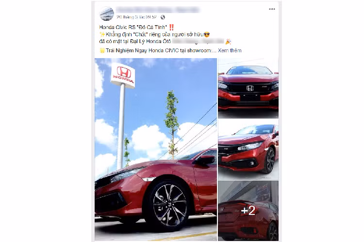 Ngoài màu sơn mới, Honda Civic RS không có thay đổi gì đặc biệt.