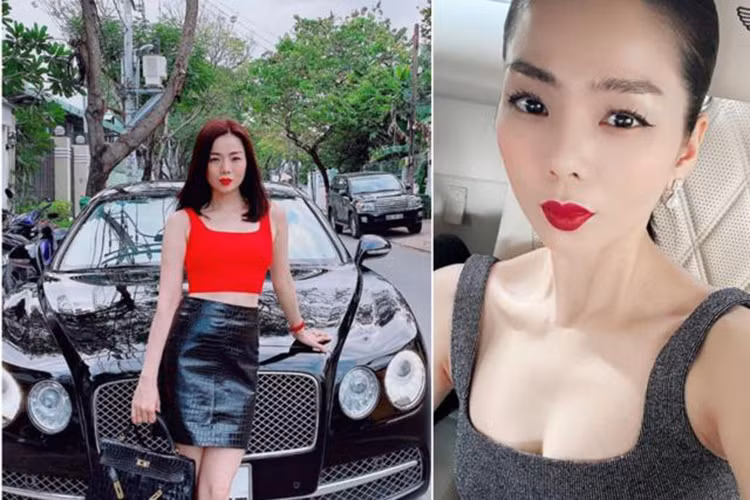 Bên trong khoang lái chiếc xe siêu sang Bentley Flying Spur V8 mà Lệ Quyên hay sử dụng có nội thất màu kem kết hợp màu đen cùng gỗ ốp cao cấp. Các tuỳ chọn bên trong khoang lái của chiếc Bentley Flying Spur V8 còn có "rạp hát" của Nami với 14 loa, công suất 1.100W.