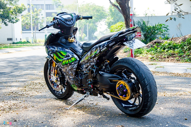 Theo chủ xe, bản độ Yamaha Exciter này được thực hiện trong 2 tháng với tổng chi phí lên đến hơn 200 triệu đồng - gấp nhiều lần giá trị xe nguyên bản.