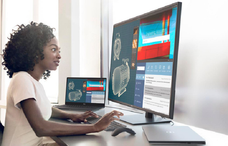 Dell ra mat man hinh may tinh 42.5 inch 4K, gia 24 trieu dong-Hinh-2