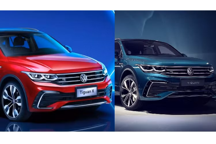 Phần đầu xe của Tiguan X vẫn có thiết kế tương tự Tiguan tiêu chuẩn. Những thay đổi bắt đầu rõ nét hơn từ sau cột B trở đi với phần mái dốc, cửa sau và đuôi xe tạo sự khác biệt ở Tiguan X so với bản tiêu chuẩn.