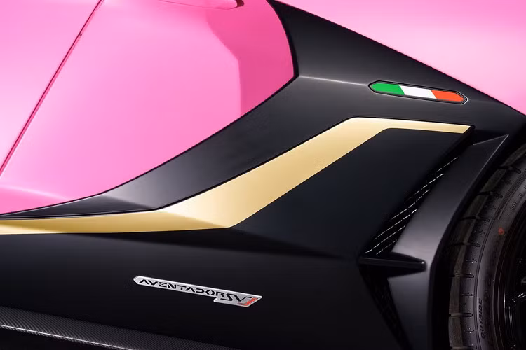 Theo như những chia sẻ của chủ chiếc xe trên trang cá nhân của mình, màu sơn hồng này có tên Rosa Baby, được hoàn thiện mờ và thêm vào những hạt ánh kim màu trắng. Màu sơn này được Ad Personam cùng chủ nhân chiếc xe tạo ra và chỉ có chủ của màu sơn này mới có thể sử dụng nó trên những chiếc xe của mình.