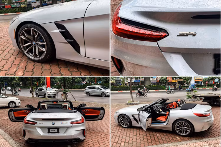 BMW Z4 M40i thế hệ mới sở hữu bộ mâm 19 inch thay vì 18 inch như bản tiêu chuẩn. Các đường dập nổi trên thân xe làm tăng tính cơ bắp và khỏe khoắn của một mẫu xe thể thao.