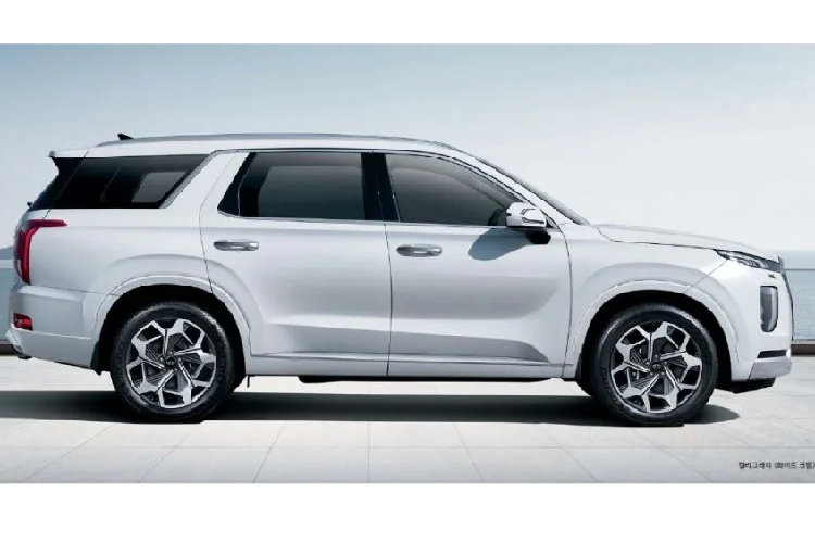 Về ngoại hình, mẫu xe SUV Hyundai Palisade Calligraphy sở hữu một vẻ ngoài mượt mà hơn, do các các chi tiết ốp nhựa trước đây của xe đã được sơn lại cùng màu thân xe. Bên cạnh đó xe sẽ được trang bị thêm các tấm ốp kim loại cho cản trước và sau tạo cảm giác cứng cáp hơn cho thiết kế của xe. Điểm nhấn của cả ngoại hình là bộ mâm đúc lớn 20 inch 5 chấu tạo hình thể thao.
