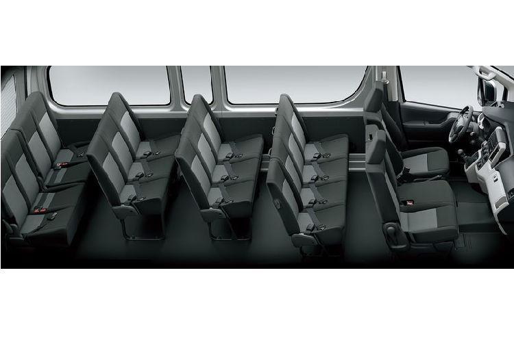 Bước sang thế hệ mới, Hiace 2020 được nhà sản xuất gia tăng chiều dài tổng thể từ 5.380 mm lên 5.910 mm, trục cơ sở từ 2.570 lên 3.210 mm. Chính vì vậy, khi so sánh với người tiền nhiệm, Hiace 2020 chắc chắn sẽ có không gian nội thất rộng rãi và thoải mái hơn đáng kể.