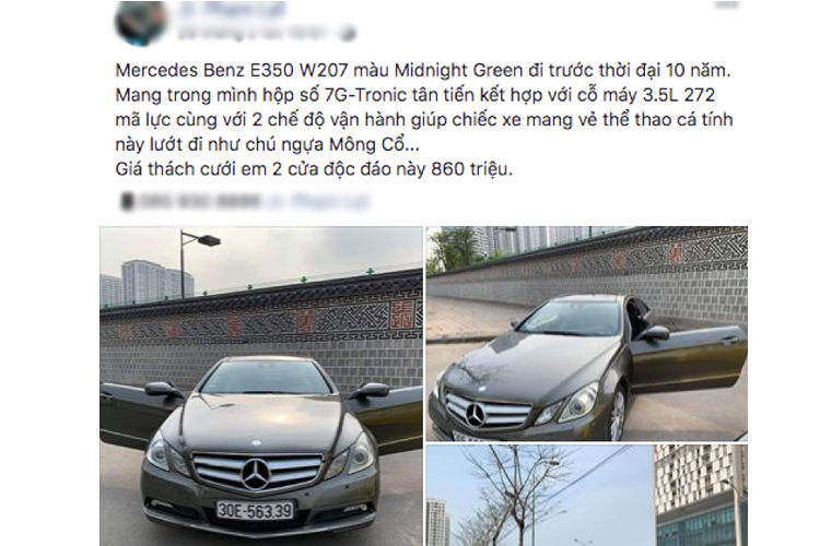 Không giống như biến thể sedan E300 Elegance dùng máy V6 3.0L, như tên gọi “E 350” chiếc coupe này sử dụng động cơ V6 dung tích 3.5L (3.498cc) hút khí tự nhiên cho công suất tối đa 272 mã lực và mô-men xoắn cực đại đạt 350Nm tại 2.500-5.000 vòng/phút.