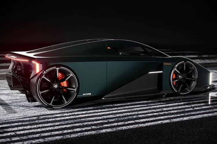 Bước sang phía sau, bạn sẽ bắt gặp một bộ khuếch tản gió “chằng giống ai”, hệ thống ống xả kép và đèn hậu LED trên mẫu siêu xe ý tưởng Koenigsegg độc đáo này.