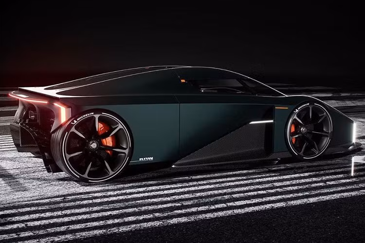 Bước sang phía sau, bạn sẽ bắt gặp một bộ khuếch tản gió “chằng giống ai”, hệ thống ống xả kép và đèn hậu LED trên mẫu siêu xe ý tưởng Koenigsegg độc đáo này.