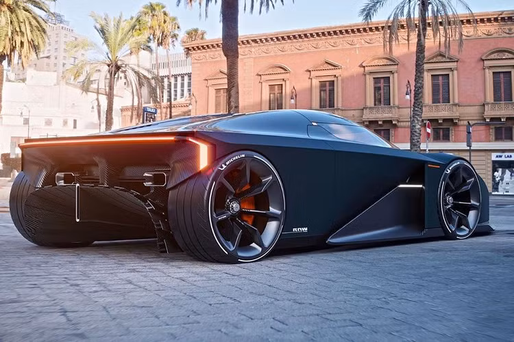 Bước vào bên trong, kiểu bố cục 3 chỗ cho phép người lái ngồi chính giữa khoang cabin, tương tự như những gì McLaren đã làm trên mẫu Speedtail.