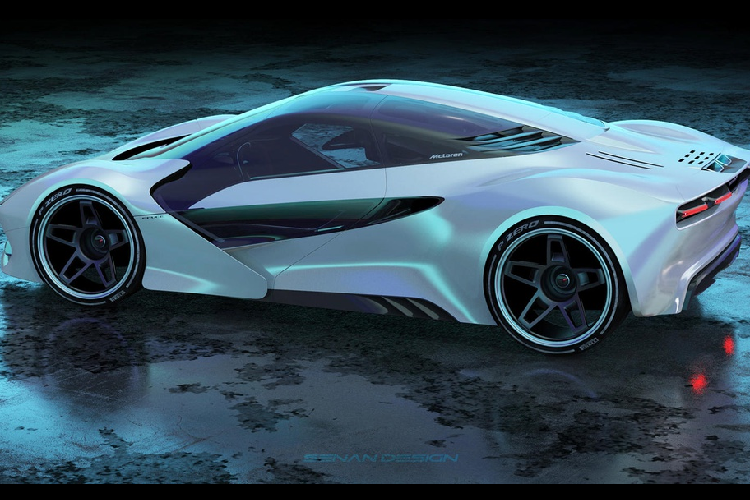 Bruce được trang bị hai cửa cắt kéo đặc trưng của McLaren, với một ô cửa kính nhỏ tương tự trên chiếc Senna. Đèn pha mỏng phía trước có thiết kế khác biệt so với những mẫu siêu xe McLaren hiện hành và tiền nhiệm, nhưng McLaren F1 ắt hẳn đã truyền cảm hứng cho thiết kế nắp khoang động cơ bằng kính chia đôi ở phía sau và hốc hút gió trên nóc xe.