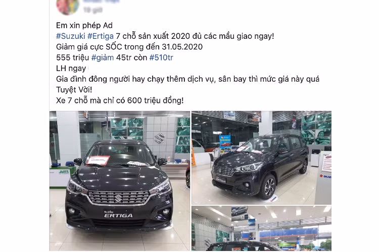 Việc các đại lý giảm giá Suzuki Ertiga Limited có thể xem là một động thái xả hàng Ertiga Limited cũ, nhằm dọn đường cho phiên bản Ertiga Sport mới có nhiều trang bị đáng giá hơn, đang được bán với mức giá niêm yết 559 triệu đồng, tức cao hơn 4 triệu đồng so với Ertiga Limited có giá niêm yết 555 triệu đồng.