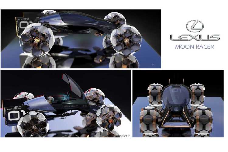 Cùng lúc đó, các nhà thiết kế tại phân khúc hạng sang của Toyota, Lexus, cũng đã nghĩ ra các concept xe địa hình mặt trăng độc đáo.