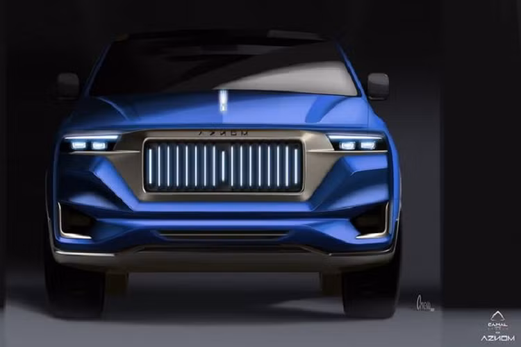 Xe sẽ dài 6 mét và cao gần 2 mét, với phần đầu xe trông giống như Rolls-Royce, gồm lưới tản nhiệt hình vuông vức có các nan dọc và đèn pha mảnh hai bên.