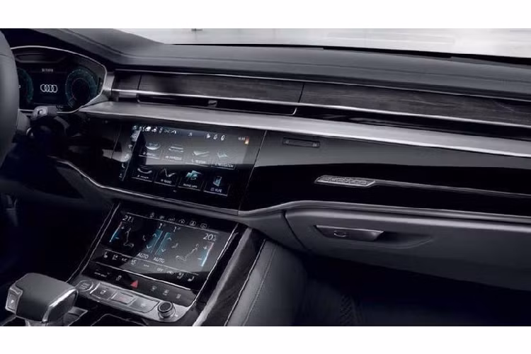 Hệ thống giải trí trên xe không có sự khác biệt so với A8 L thông thuờng