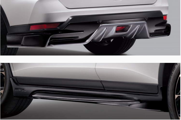 Ngoài ra, những chủ sở hữu X-Trail quan tâm đến gói Impul có thể tùy chọn các trang bị riêng lẻ với mức giá được công bố như sau: Bộ Impul Aerokit (cản trước và phía sau, và ốp hông): khoảng 30 triệu; Mâm xe Aura SX-50 18 inch của Impul (bộ bốn): khoảng 31 triệu; Lốp Continental ContiMaxContact MC6 (235/55 R18, bộ bốn): khoảng 15 triệu;