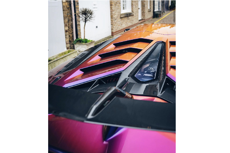 Theo ngài Fabio Meneghetti – người đứng đầu bộ phận Ad Personam, chủ nhân của chiếc xe sau khi tham quan nhà máy đã rất phân vân giữa hai màu cam hoặc tím cho chiếc SVJ của mình. Khi ấy, ngài Fabio đã đưa ra một ý tưởng về việc kết hợp cả hai màu sắc này lên chiếc xe và đã nhanh chóng nhận được sự chấp thuận của vị chủ nhân.