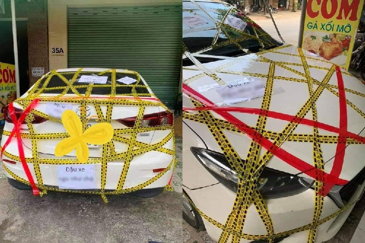 Chu xe Mazda3 bi dan bang dinh nhu 