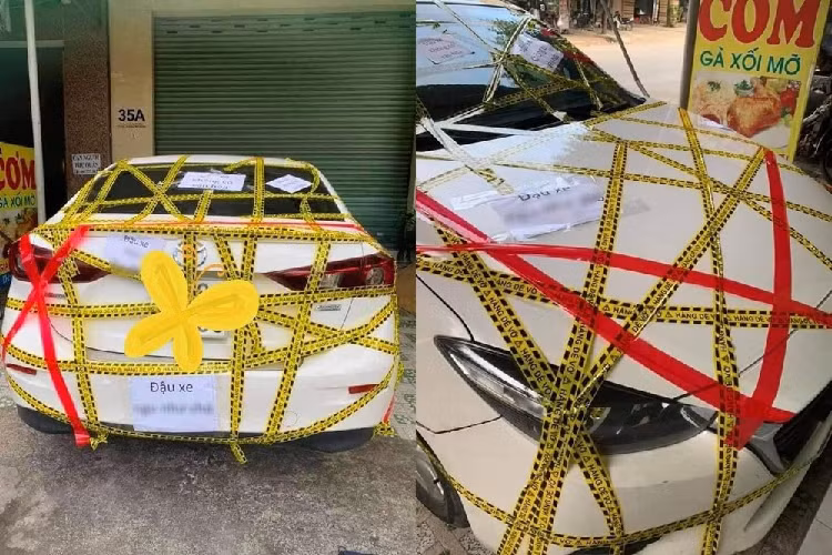 Chu xe Mazda3 bi dan bang dinh nhu 