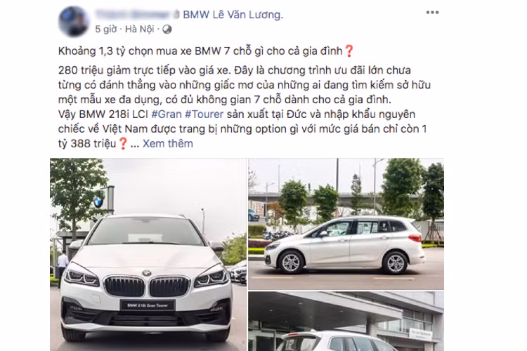 Trên thực tế, tại thị trường Việt Nam dòng BMW 2 Series Gran Tourer mới vốn khá kén khách, khi phần lớn người mua xe MPV 7 chỗ thường quan tâm đến các mẫu xe phổ thông. Vì dòng xe phổ thông có giá bán dễ tiếp cận, chi phí sử dụng thấp, đa mục đích sử dụng - phù hợp với nhu cầu sử dụng chạy dịch vụ hơn là các dòng xe cao cấp.