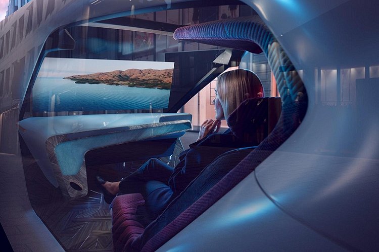 Hệ thống sau đó sử dụng dữ liệu này để cung cấp thông tin liên quan về thứ bạn đang nhìn. Ví dụ, hệ thống có thể đưa ra thông tin về nhà hàng sang trọng mà bạn đang nhìn chăm chú. Thông tin này được hiển thị trên kính chắn gió bởi toàn bộ bề mặt đóng vai trò một HUD nhìn toàn cảnh.