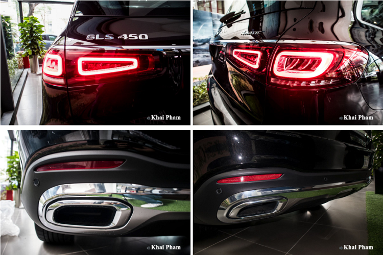 Bên trong khoang lái, gói nội thất EXCLUSIVE chính là điểm nổi bật trên GLS 450 cùng với hàng loạt chất liệu cao cấp như ốp gỗ Anthracite open-pore oak màu xám, táp-lô bọc da ARTICO.