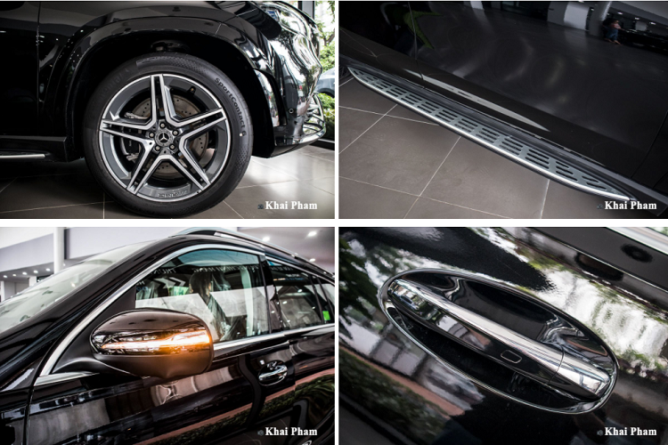 Đối thủ của Lexus LX570 và BMW X7 mới có phần đuôi xe mới mẻ nhờ cụm đèn hậu 3D LED được nối liền bởi dải crom. Cản va phía sau trên Mercedes GLS 450 2020 sử dụng chất liệu crom kèm ống xả đôi 2 bên cân đối. Những tính năng khác trên chiếc SUV 3 hàng ghế này gồm cảm biến/camera lùi và đèn phanh trên cao.