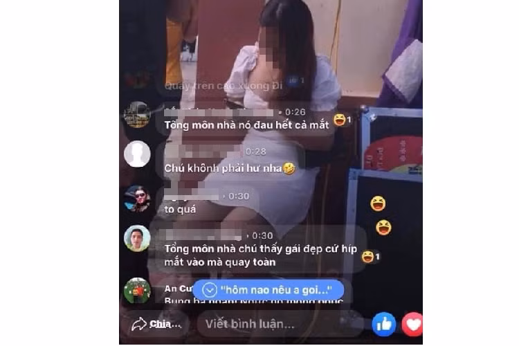 Co gai trong clip quay len cua MC bat ngo bi do loi: 'Mac ho moi vay'