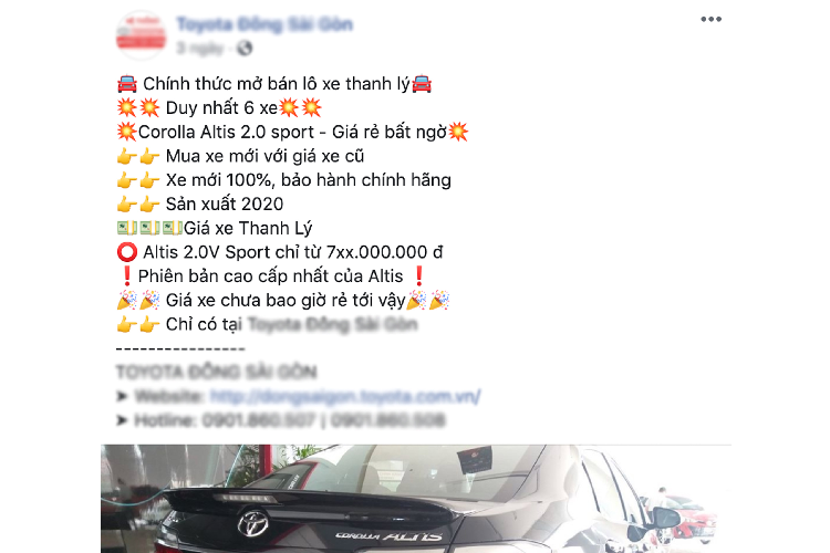 Với mức giá sau giảm chỉ còn khoảng 760 triệu đồng, làm một chút so sánh, Toyota Corolla Altis bản 2.0V CVT Sport cũ chỉ có giá bán thậm chí còn rẻ hơn mẫu Mazda3 2020 phiên bản 1.5L Premium đang có giá khoảng 789 triệu đồng.