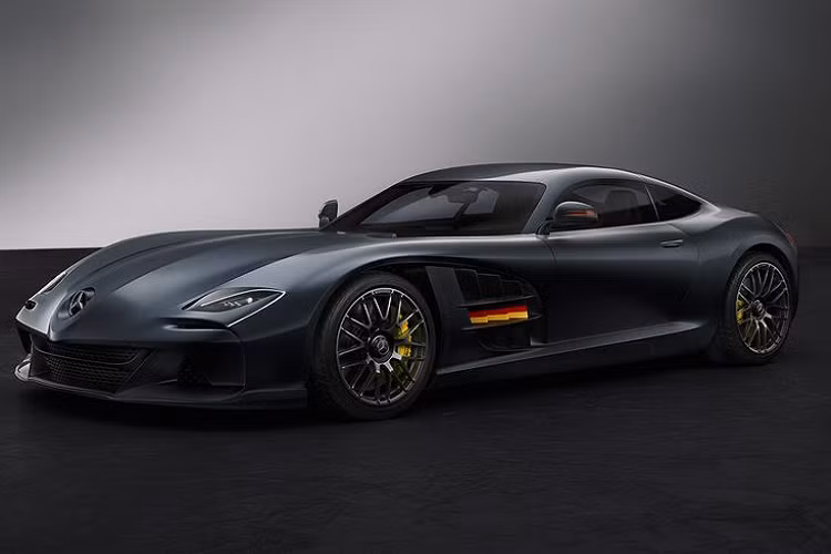 Tuy nhiên, các fan của SLR McLaren vẫn có quyền tưởng tượng về một phiên bản hiện đại của SLR McLaren. Đó là lý do có những bức hình này. Sản phẩm này thuộc về nghệ sĩ Georgi Bozhkov và nó có tên Mercedes SLR-AMG Concept Design mới.