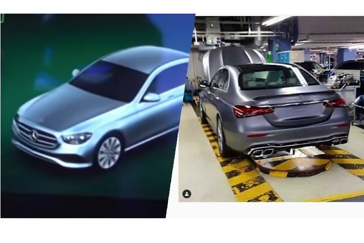 Khi ngồi ở ghế sau của Mercedes-Benz E-Class 2021 mới lộ diện bởi một YouTuber có tài khoản là MercBenzKing, anh này đã ghi lại các khoảnh khắc kỹ sư - lái xe E-Class mới sử dụng các chế độ lái của xe, qua đó có hình ảnh mô phỏng ngoại thất bên ngoài của chiếc xe hiển thị trên màn hình thông tin giải trí lớn.