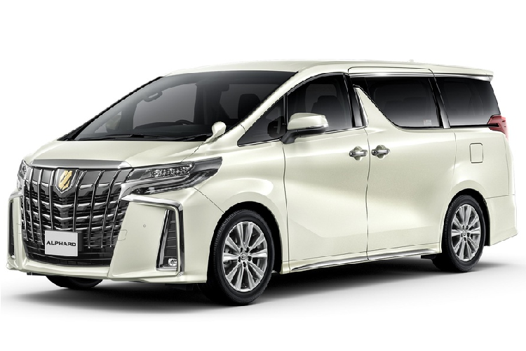 Với việc dựa vào Alphard S làm cơ sở, Alphard Type Gold có lưới tản nhiệt mạ chrome phía trước tối màu, lớp sơn kim loại màu đen, với biểu tượng trên lưới tản nhiệt được làm bằng vàng. Một đường viền chrome trên nắp capo. Xe có nhiều chi tiết trang trí ở cản trước và vỏ. Đèn sương mù sử dụng công nghệ LED.