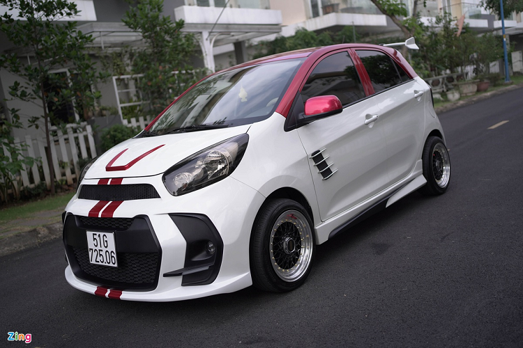 Anh Đặng Quốc Cơ, chủ sở hữu chiếc Kia Morning MT 2019 độ, cho biết tổng chi phí của gói nâng cấp này vào khoảng 55 triệu đồng 