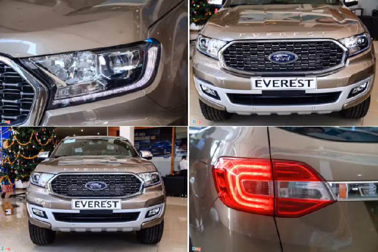 Thực chất, thay đổi trên Everest 2021 đã có từ phiên bản Sport của đời 2020. Sau khi nhận được phản hồi tích cực về thiết kế này, Ford đã áp dụng cho tất cả phiên bản của Everest 2021. Xe vẫn được trang bị đèn pha LED tự động điều chỉnh chế độ xa/gần. Đèn hậu cũng sử dụng công nghệ LED. 