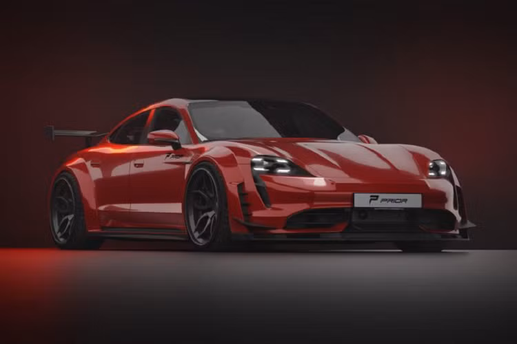 Prior Design do than rong cho sieu xe dien Porsche Taycan