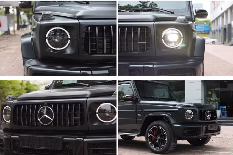 Về cơ bản, ngoại thất chiếc SUV Mercedes-Benz G63 Trail Package 2020 không khác biệt quá nhiều với những biến thể đã về nước trước đó. Vẫn còn đó vẻ hầm hố của dòng xe chuyên địa hình đến từ Mercedes-Benz với thiết kế vuông vức, cứng cáp trên G63 bản chuyên Off-Road này.