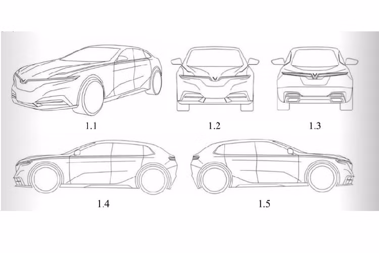 Bản vẽ mẫu xe wagon của VinFast