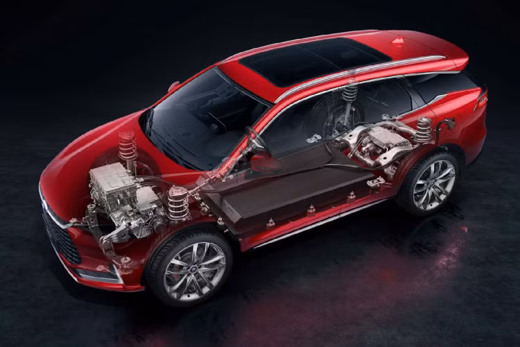 Mẫu xe điện BYD Tang hiện đang ở thế hệ thứ hai kể từ lần đầu tiên ra mắt tại Triển lãm ôtô quốc tế Bắc Kinh năm 2018. BYD Tang được mở bán tại Trung Quốc với 3 cấu hình bao gồm động cơ xăng, động cơ hybrid và động cơ điện tương tự như đàn anh BYD Song. Trong đó, cấu hình động cơ điện được chia làm 2 biến thế khác nhau với phiên bản mạnh nhất được gọi tên là EV600D.