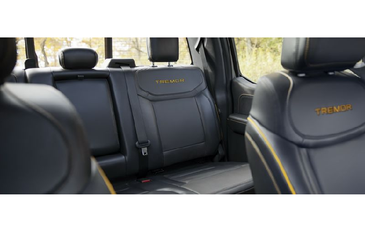 Ở bên trong, xe có các ghế ngồi được trang trí độc đáo với đường chỉ khâu đặc biệt và điểm nhấn màu cam Active Orange giống ngoại thất. Ngoài ra, các vật liệu dùng để hoàn thiện bảng điều khiển trung tâm, táp-lô, ốp cửa, vô lăng...đều cao cấp hơn so với những biến thể F-150 còn lại (trừ Raptor).