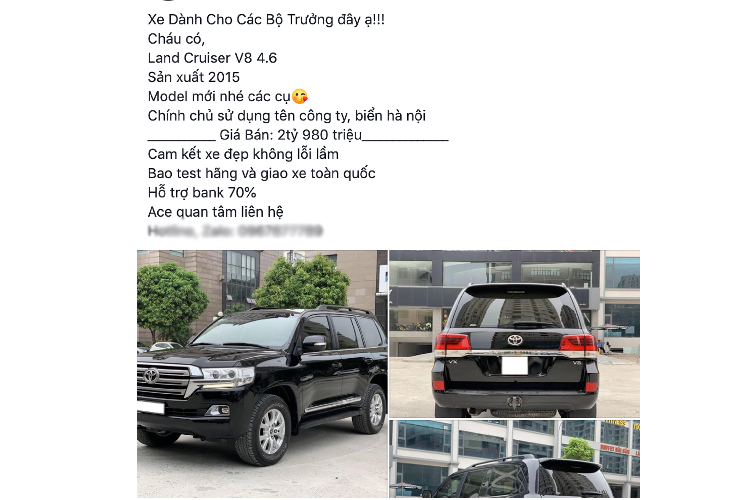 Có thể thấy, giá bán của chiếc Toyota Land Cruiser đời cũ đã qua sử dụng này không chỉ giảm mà còn tăng so với giá niêm yết trước đó, nếu chủ xe mua xe ở thời điểm trước ngày 1/7/2016.