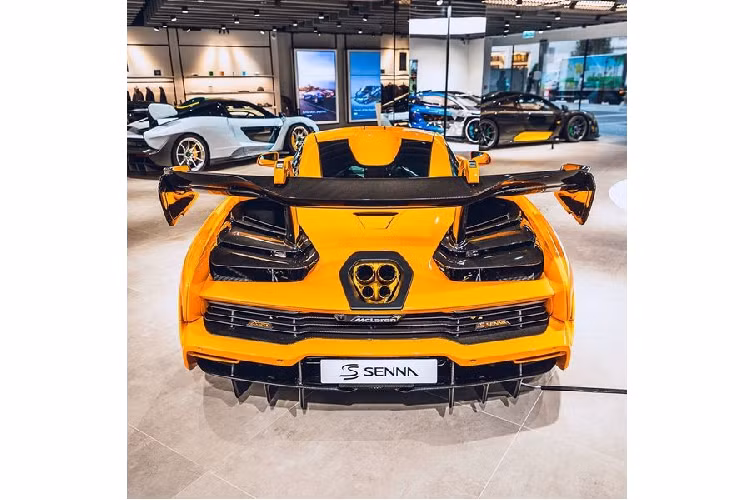 Đi sâu vào chi tiết, Senna LeMans mang khá nhiều chi tiết có thể dễ dàng nhận ra như logo phiên bản được dập trên nhiều chi tiết của xe, cánh gió carbon cỡ lớn ở đuôi xe, mâm xe 5 chấu đơn được làm bằng hợp kim siêu nhẹ theo phong cách của mẫu McLaren F1 GTR, mạ vàng 24k ở bộ ống xả...
