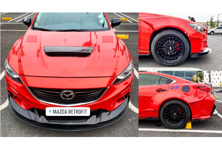 Mazda6 là một dòng xe bán chạy trong phân khúc D tại thị trường Việt. Trên thực tế, xe Mazda6 thường ít được độ nâng cấp ngoại thất xe như dòng xe Mazda3. Chính vì thế, đây là một lựa chọn dành cho những ai đang tìm kiếm một mẫu Mazda6 độ cực chất, đặc biệt là độ body thân rộng (wide body).