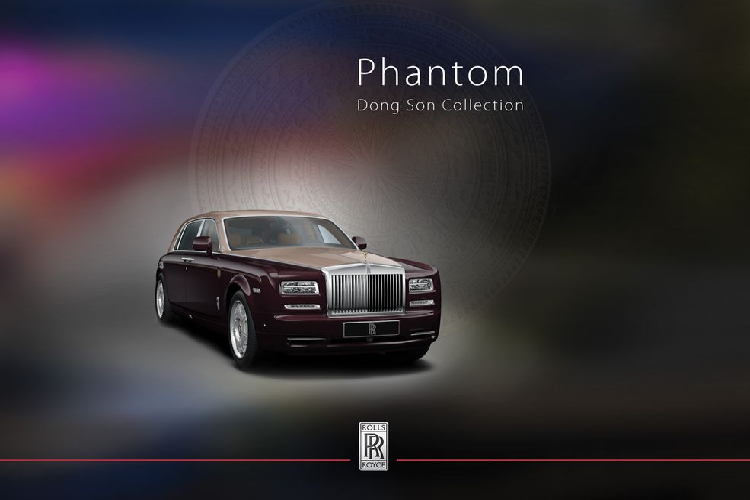 Bên cạnh những phiên bản tiêu chuẩn, Rolls-Royce Motor Cars Hanoi cũng đem tới các phiên bản đặc biệt của mẫu Phantom dành riêng cho đại gia Việt. Trong đó phải kể tới Bộ sưu tập Phantom Đông Sơn với 6 phiên bản dành cho các địa gia đình đám tại Việt Nam.