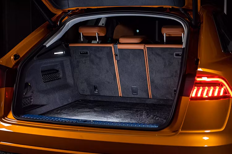 Audi Q8 đặc biệt hiệu quả nhờ công nghệ mild hybrid mới (MHEV). Hệ thống điện chính 48V tích hợp hai mô-đun công nghệ quan trọng: pin lithium-ion và hệ thống máy phát khởi động lại (belt alternator starter - BAS). Khi đạp phanh, hệ thống có thể thu hồi 12kW năng lượng và nạp vào ắc quy.